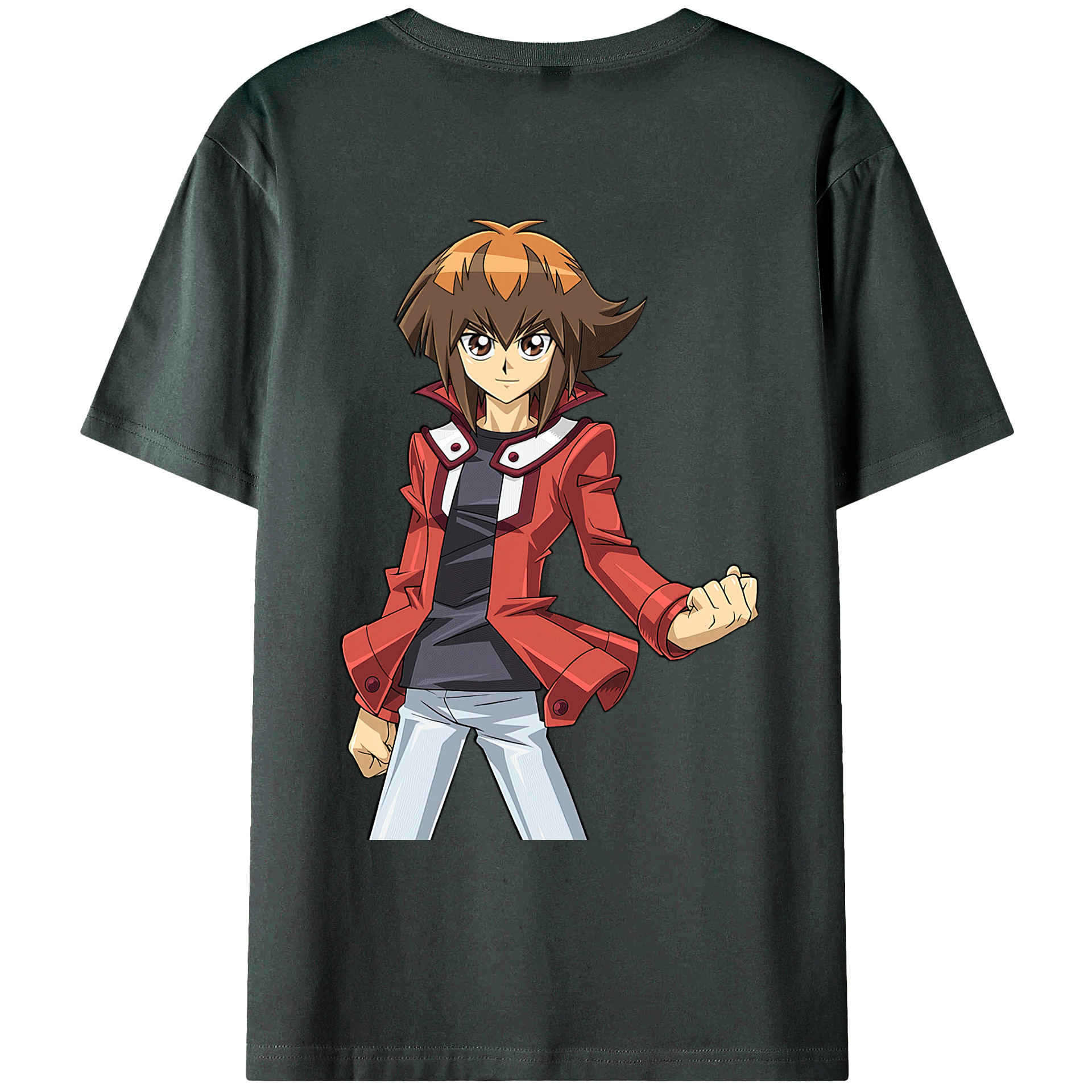 （画像用） 遊☆戯☆王 Yu-Gi-Oh! 綿100％ メンズ半袖Tシャツ（バックプリント） 通気性